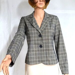 Typhany Grey Plaid blazer